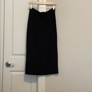 Black midi skirt
